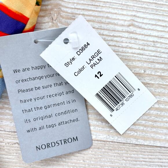 New Alexia Admor Iris Drop Shoulder Wrap Dress | Large Palm Multi 12 - Picture 5 of 11